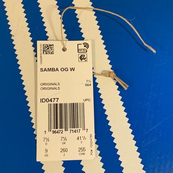 SOLD [NEW] ADIDAS SAMBA OG MAROON GOLD METALLIC WOMENS SIZE 9 SNEAKERS [DMG BOX] - Picture 8 of 15